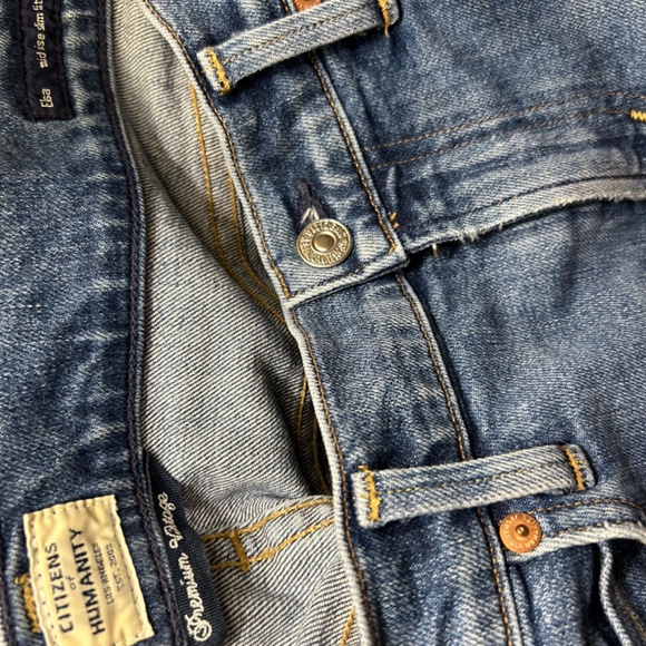 CITIZENS OF HUMANITY ELSA Mid Rise Slim Crop Jeans Size 27 - Picture 8 of 11